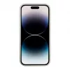 iLike Apple iPhone 14 Pro Max Silikonowe Plastikowe Etui Eco Print Design Biały