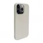 iLike Apple iPhone 14 Pro Max Silikonowe Plastikowe Etui Eco Print Design Biały