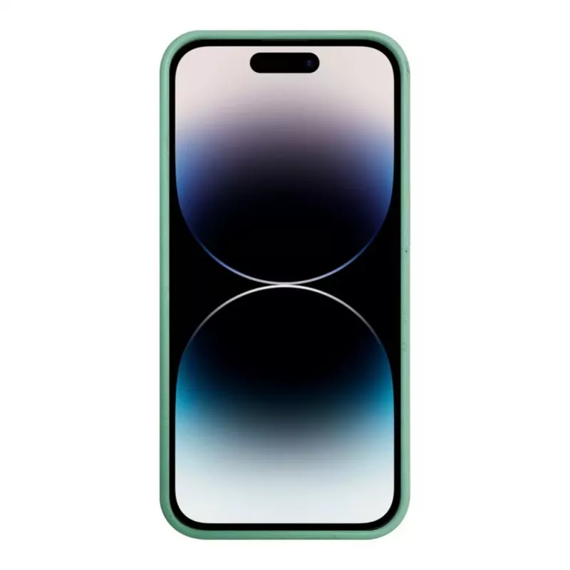 iLike Apple iPhone 14 Pro Max Silikonowo-Plastikowe Etui Eco Print Design Flower Green