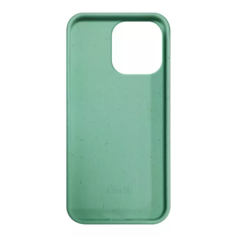 iLike Apple iPhone 14 Pro Max Silikonowo-Plastikowe Etui Eco Print Design Flower Green