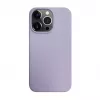 iLike Apple iPhone 14 Pro Max Silikonowo-Plastikowe Etui Eco Print Design Flower Purple