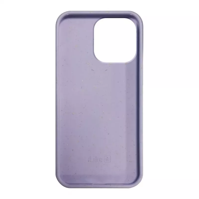 iLike Apple iPhone 14 Pro Max Silikonowo-Plastikowe Etui Eco Print Design Flower Purple