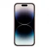 iLike Apple iPhone 14 Pro Max Silikonowa Plastikowa Etui Eco Print Design Beżowy