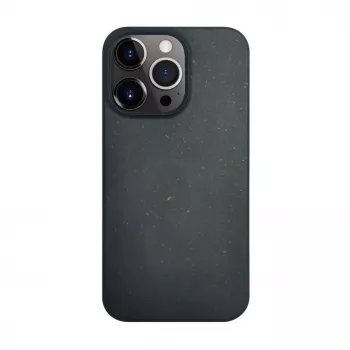 ILIKE Apple iPhone 14 Pro Silikonowo-Plastikowe Etui Eco Print Design Czarny