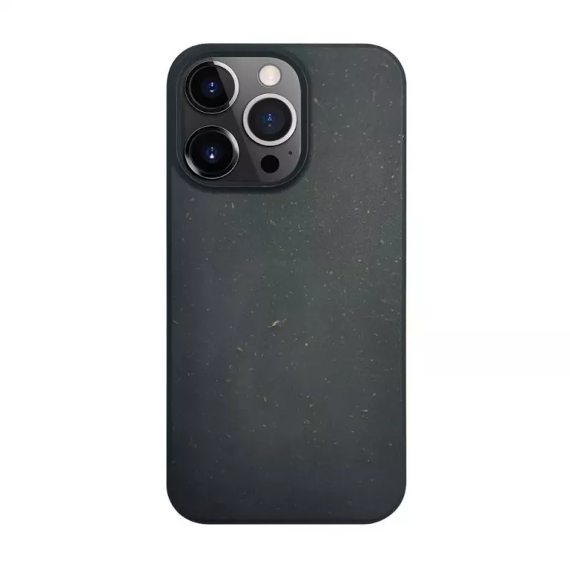 ILIKE Apple iPhone 14 Pro Silikonowo-Plastikowe Etui Eco Print Design Czarny