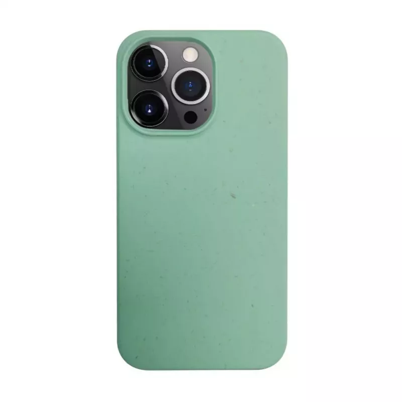 iLike Apple iPhone 14 Pro Silikonowa Plastikowa Etui Eco Print Design Flower Green