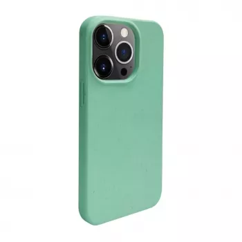 iLike Apple iPhone 14 Pro Silikonowa Plastikowa Etui Eco Print Design Flower Green