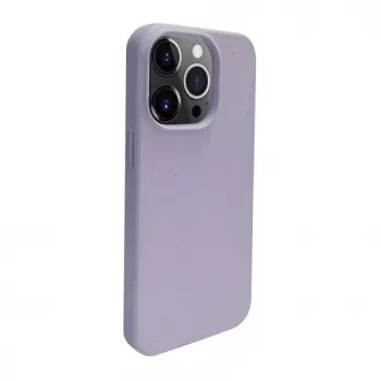 iLike Apple iPhone 14 Pro Silikonowe etui z tworzywa sztucznego Eco Print Design Flower Purple