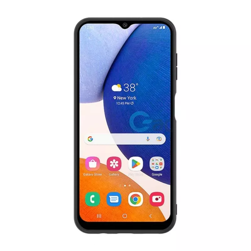 iLike Samsung Galaxy A14 5G Plastic Leather Back Cover Gray