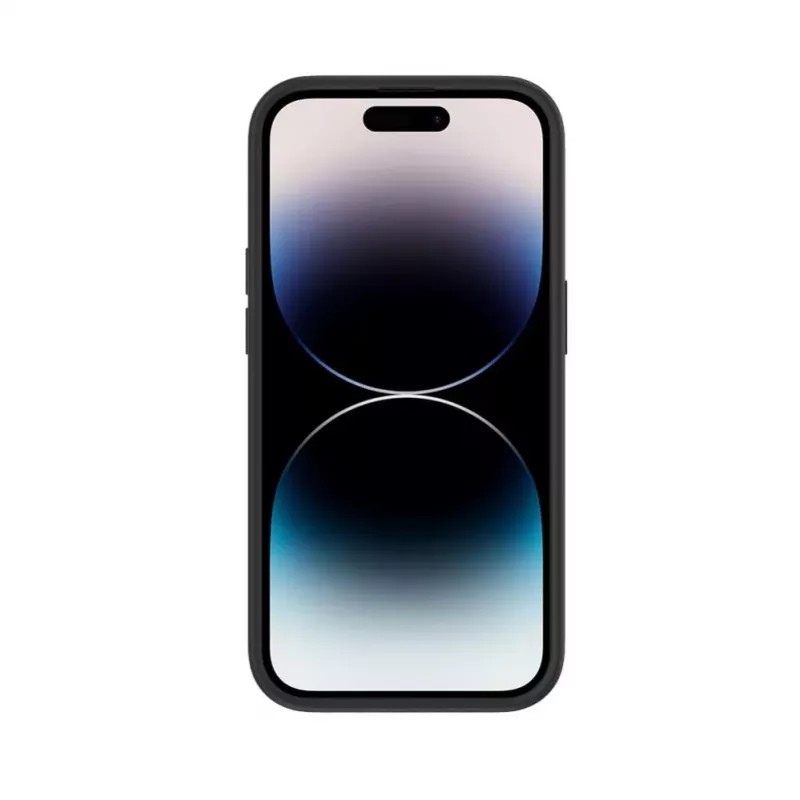 iLike Apple iPhone 14 Pro Plastic Leather Back Cover Black