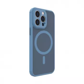 Evelatus Apple iPhone 13 Pro Hybrid Case z MagSafe i ochroną aparatu PC+TPU Jasnoniebieski