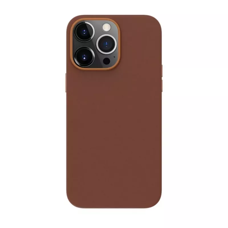 EVELATUS Apple iPhone 13 Pro Genuine Leather Case with MagSafe Brown