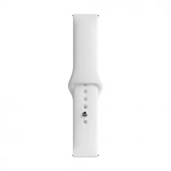 Evelatus Watch 22mm Silicone Loop Watch Strap (S/M 110mm) White