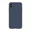 Evelatus Apple iPhone Xs Max Premium Soft Touch Silicone Case Midnight Blue