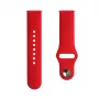 Evelatus 22mm Silicone Loop Watch Strap (S/M 110mm) Red
