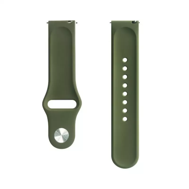 Evelatus 20mm Silicone Loop Watch Strap (S/M 110mm) Olive
