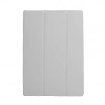 Evelatus Galaxy Tab A8 10.5 (2021) Book Cover z imitacją mikrofibry wewnątrz, srebrny