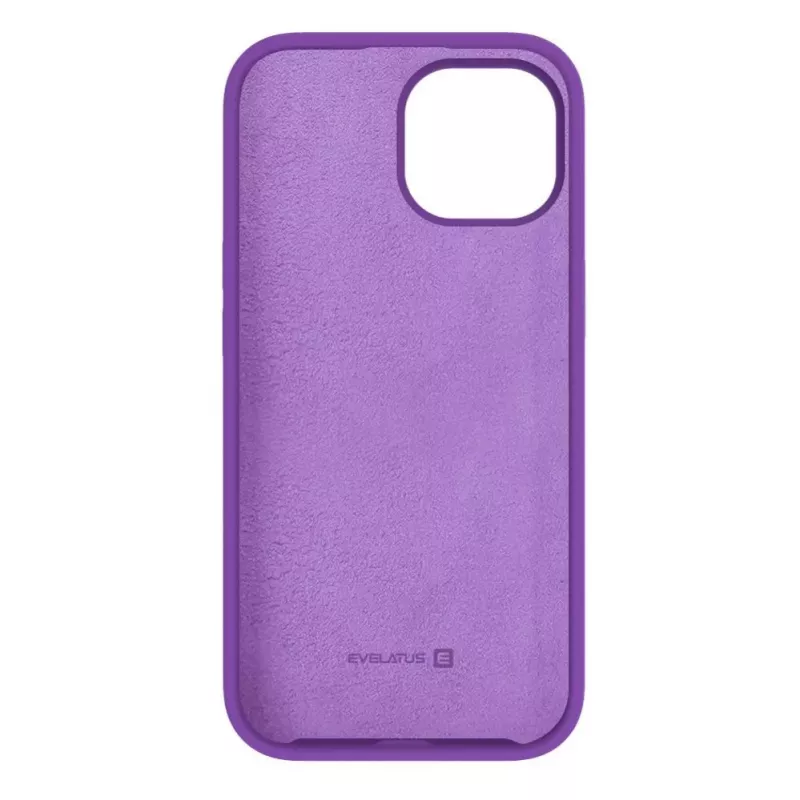 Evelatus Apple iPhone 15 Premium Soft Touch Silicone Case Deep Purple