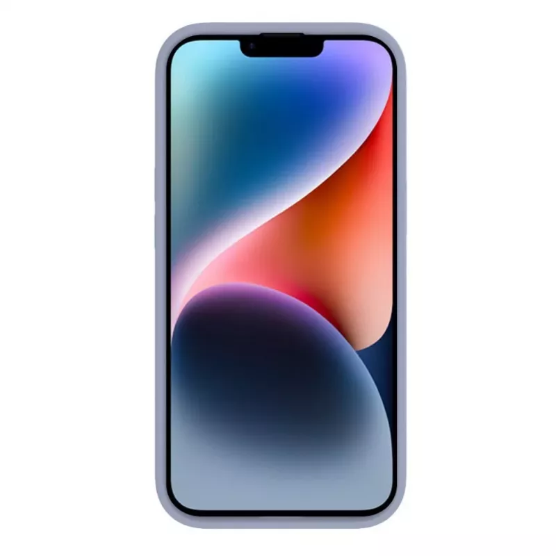 Evelatus Apple iPhone 15 Premium Soft Touch Silicone Case Lavender Gray