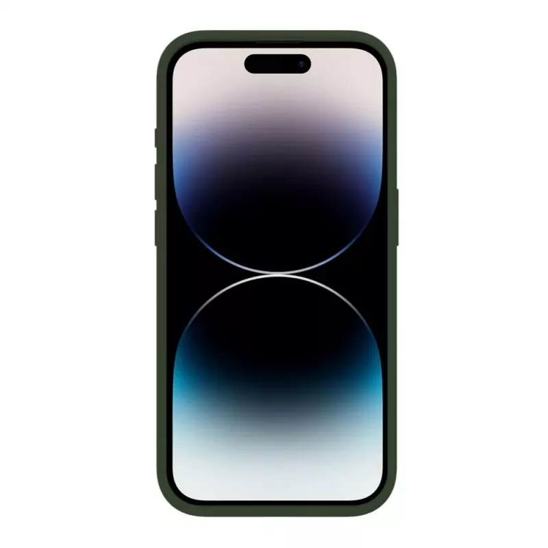 Evelatus Apple iPhone 15 Pro Premium Soft Touch Silicone Case Dark Olive