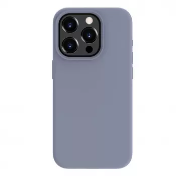 Evelatus Apple iPhone 15 Pro Max Premium Soft Touch Silicone Case Lavender Gray
