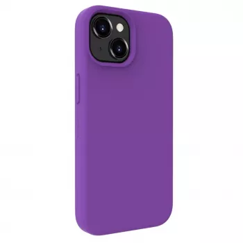 Evelatus Apple iPhone 15 Premium Magsafe Soft Touch Silicone Case Deep Purple