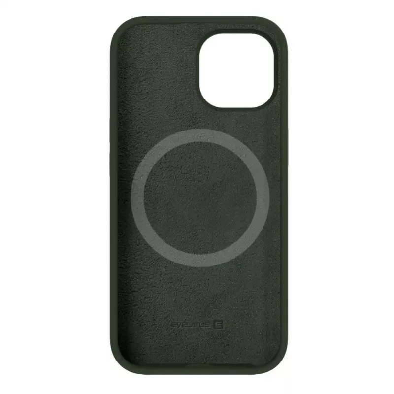 Evelatus Apple iPhone 15 Premium Magsafe Soft Touch Silicone Case Dark Olive