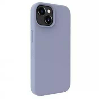 Evelatus Apple iPhone 15 Premium Magsafe Soft Touch Silicone Case Lavender Gray
