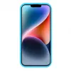 Evelatus Apple iPhone 15 Premium Magsafe Soft Touch Silicone Case Cyan Blue