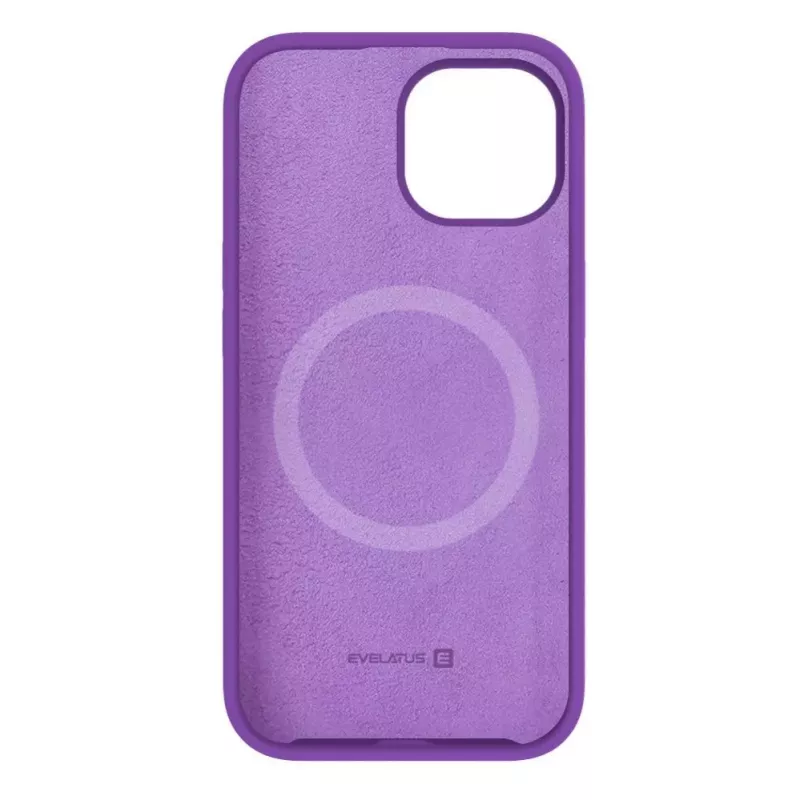 Evelatus Apple iPhone 15 Plus Premium MagSafe Soft Touch Silicone Case Deep Purple