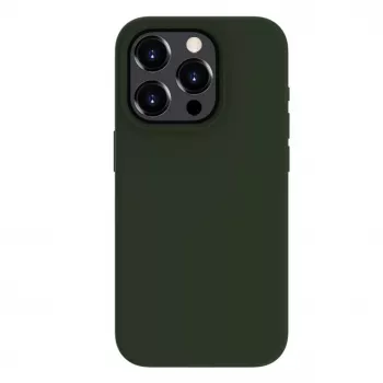 Evelatus Apple iPhone 15 Pro Max Premium MagSafe Soft Touch Silicone Case Dark Olive