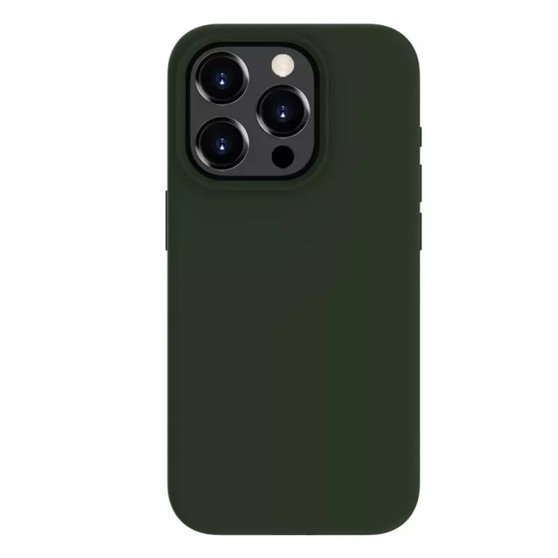 Evelatus Apple iPhone 15 Pro Max Premium MagSafe Soft Touch Silicone Case Dark Olive