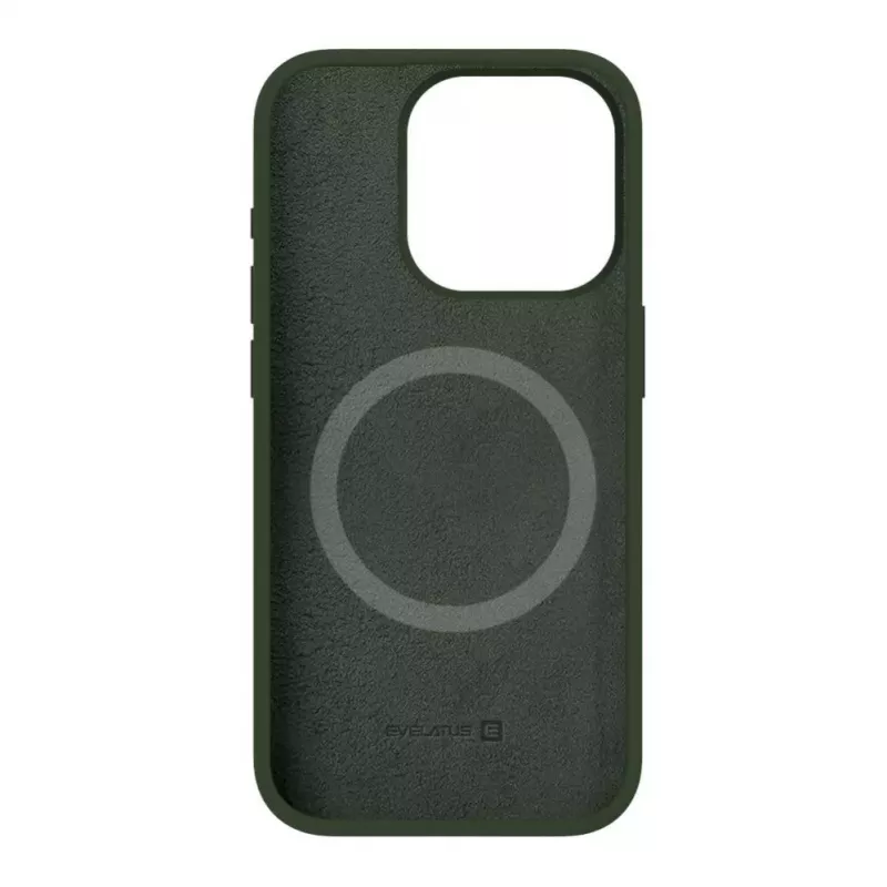 Evelatus Apple iPhone 15 Pro Max Premium MagSafe Soft Touch Silicone Case Dark Olive