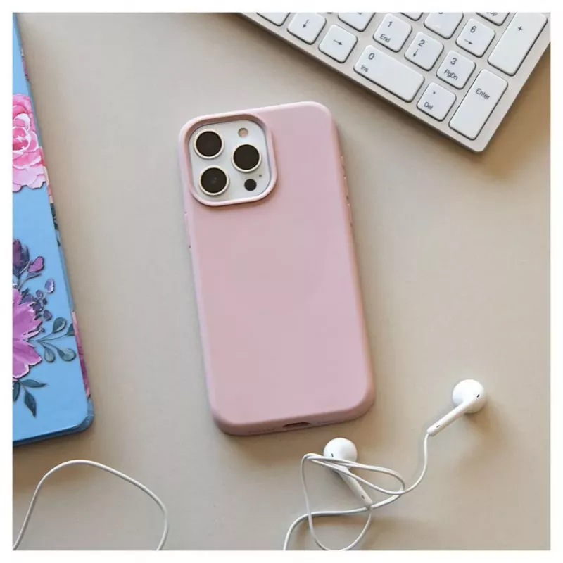 Evelatus Apple iPhone 15 Pro Max Premium MagSafe Soft Touch Silicone Case Pink Sand