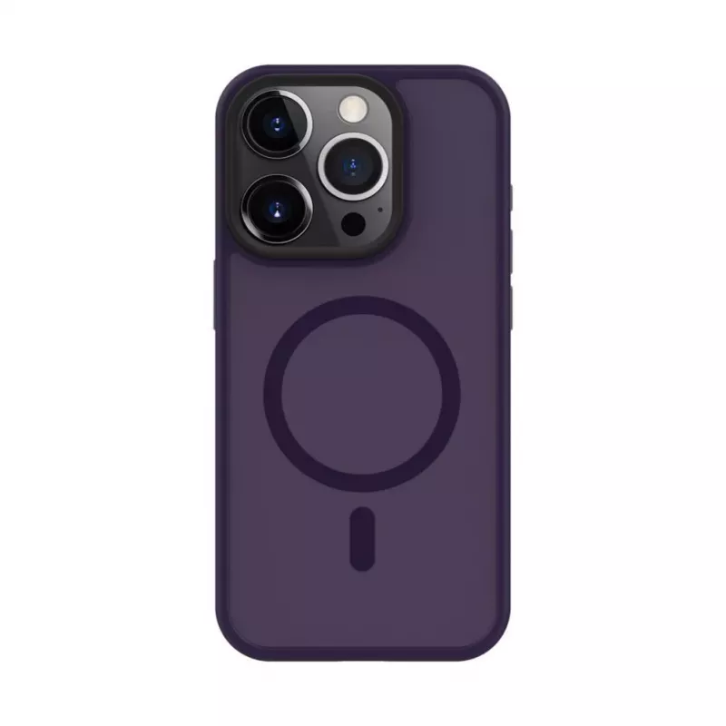 Evelatus Apple iPhone 15 Pro Max Hybrid Case z MagSafe PC+TPU Deep Purple