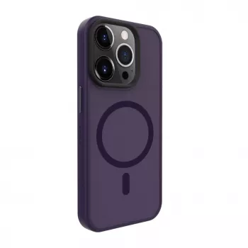 Evelatus Apple iPhone 15 Pro Max Hybrid Case z MagSafe PC+TPU Deep Purple