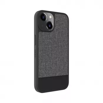 Evelatus Apple iPhone 15 Plus Plastic Leather Magsafe Back Cover Gray
