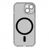 Evelatus Apple iPhone 15 Clear Case With MagSafe and Camera Protection Transparent Black