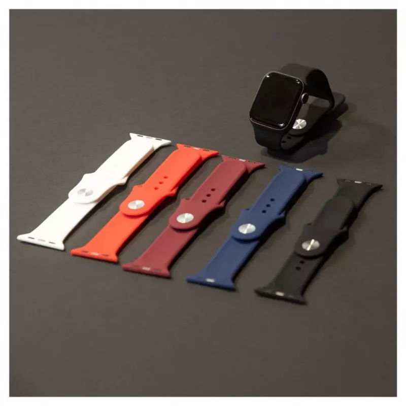 Evelatus Pasek Silikonowy Loop do Zegarka 38/40/41mm (132mm M/L) Czerwony