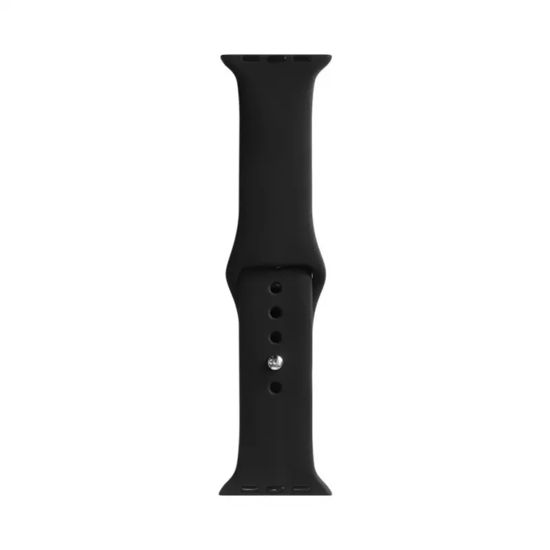 Evelatus Pasek Apple Watch 42/44/45mm Silikonowa Pętla (140mm M/L) Czarny