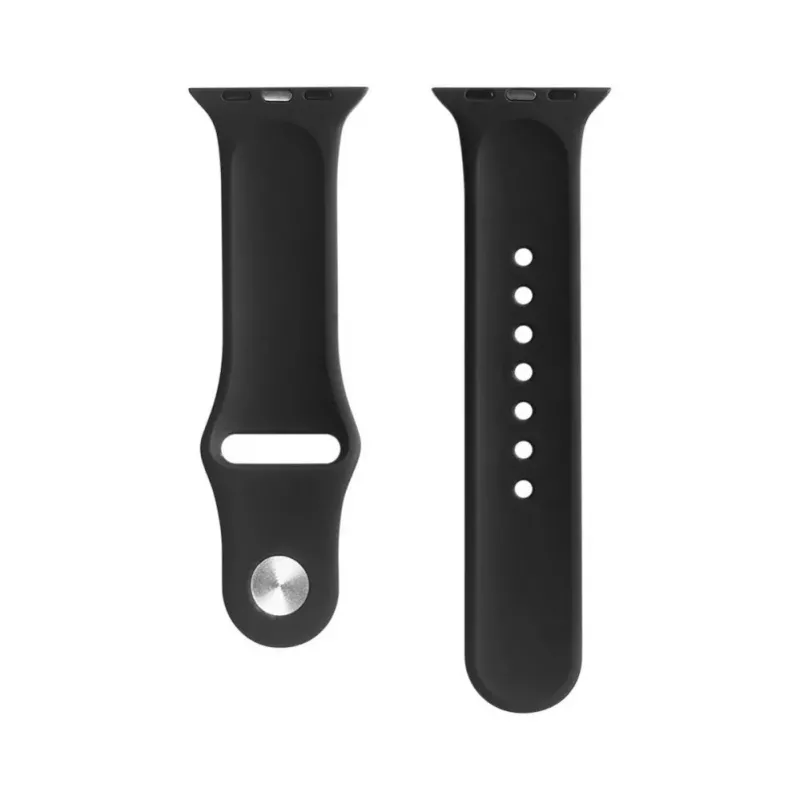 Evelatus Pasek Apple Watch 42/44/45mm Silikonowa Pętla (140mm M/L) Czarny