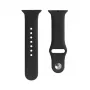 Evelatus Pasek Apple Watch 42/44/45mm Silikonowa Pętla (140mm M/L) Czarny