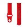 Evelatus Watch 20mm Silicone Loop Watch Strap (130mm M/L) Red