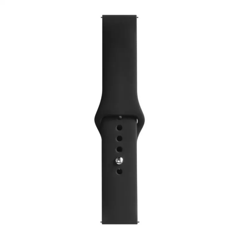 Evelatus 20mm Silicone Loop Watch Strap (130mm M/L) Black