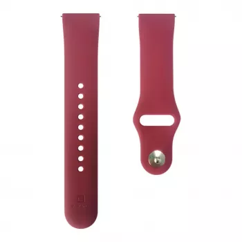 Evelatus Pasek do zegarka Silikonowy Loop 22mm (130mm M/L) Śliwkowy