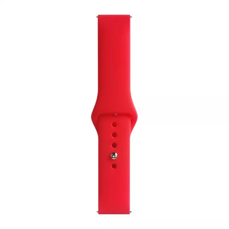 Pasek Evelatus 22mm Silikonowy Loop (130mm M/L) Czerwony