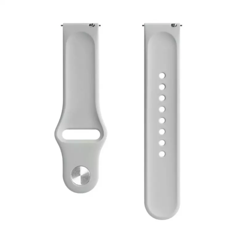 Pasek Evelatus Silicone Loop 22mm (130mm M/L) Srebrny