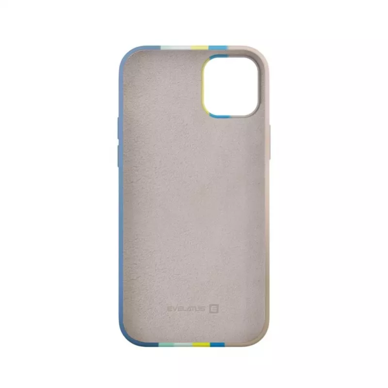 Evelatus Apple iPhone 15 Silikonowe Etui Wielokolorowe Niebieski Różowy