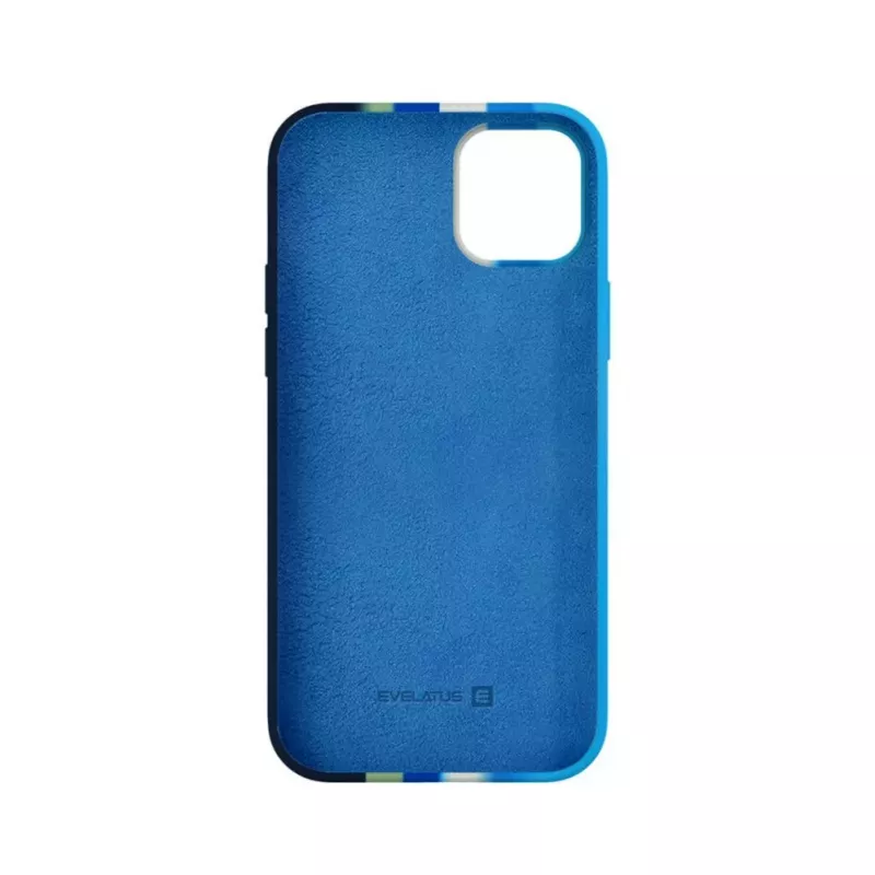 Evelatus Apple iPhone 15 Silicone Case Multi-Colored Blue