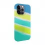 Evelatus Apple iPhone 15 Pro Silicone Case Multi-Colored Yellow Green